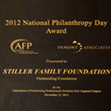 Stiller Family Foundation Recognized as the Outstanding Foundation of 2012